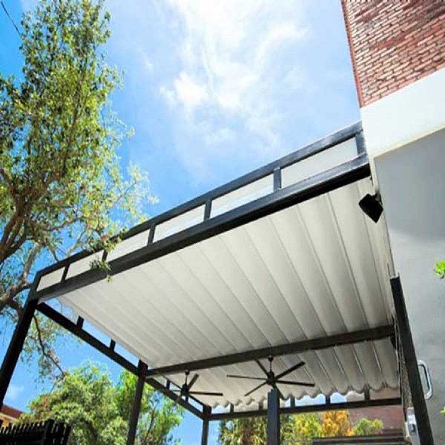 Bạt mái hiên di động che nắng che mưa mẫu mã đẹp