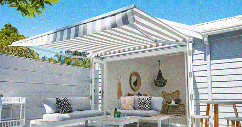 Lắp đặt bạt che tự cuốn, mái hiên thả tự cuốn giá rẻ, chất lượng