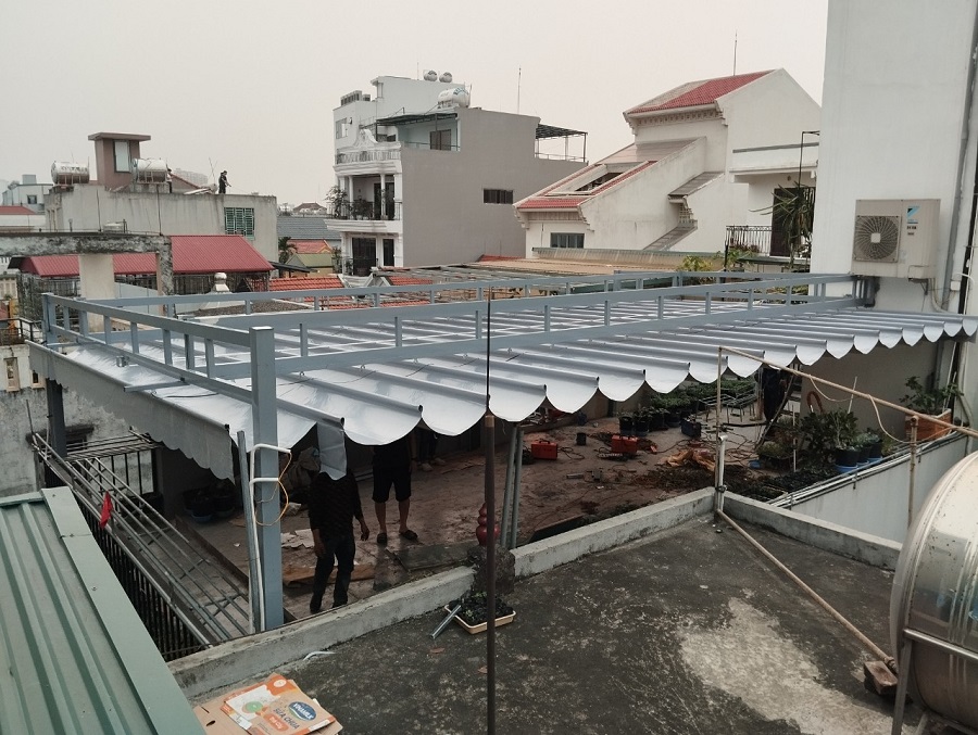 Đơn vị lắp đặt mái kéo giá rẻ Hà Nội nhanh chóng chuyên nghiệp