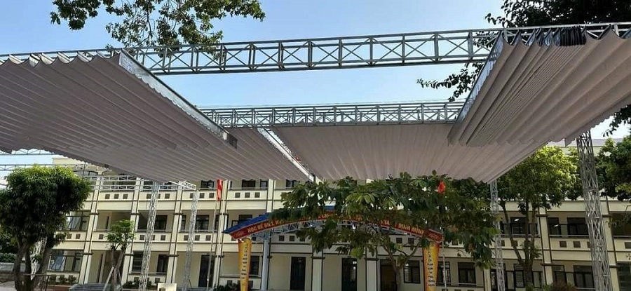 Đơn vị nào thi công mái che di động Hà Nội giá rẻ uy tín