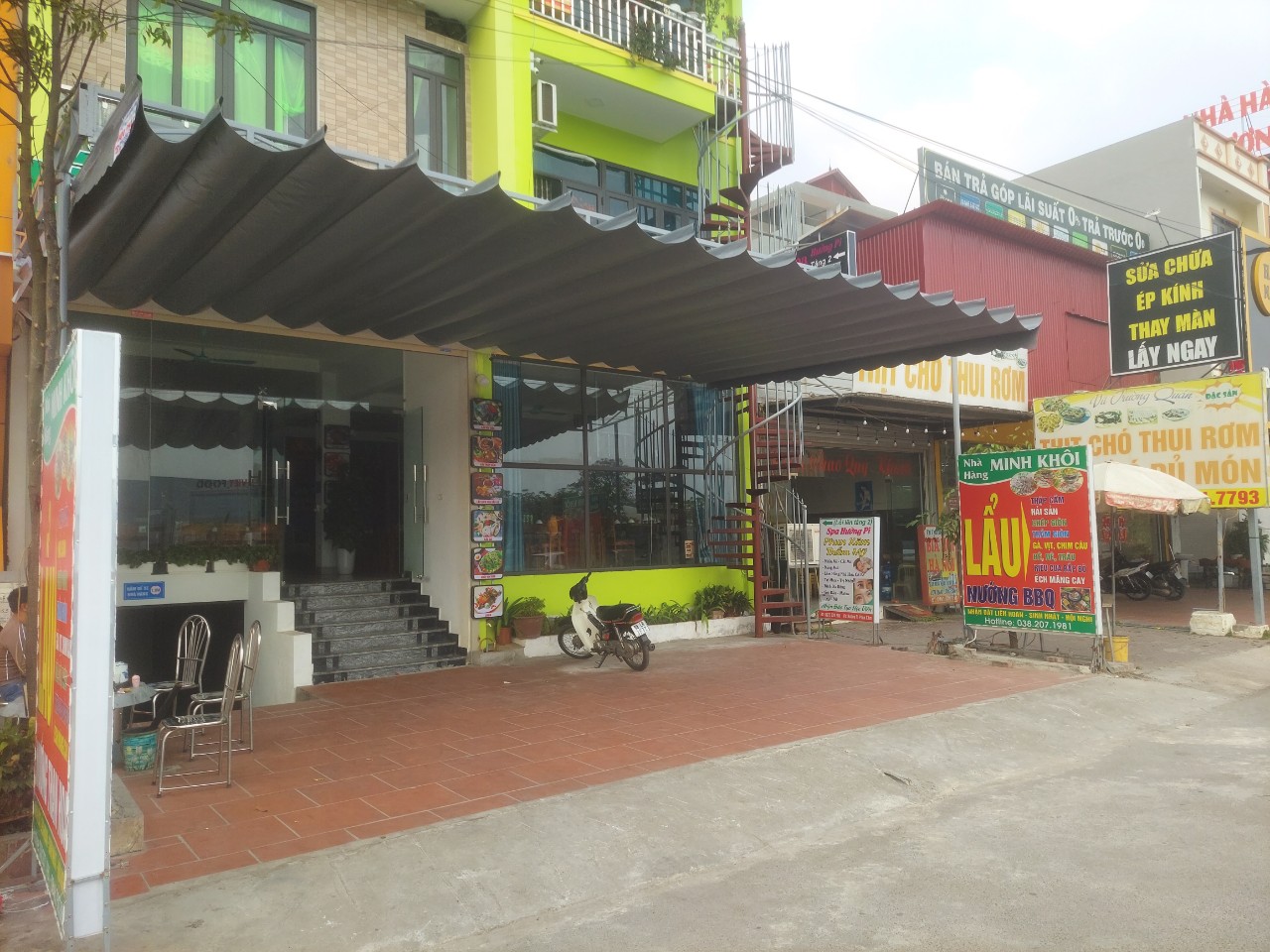 Lắp đặt mái xếp điều khiển từ xa tại Hà Nội giá rẻ