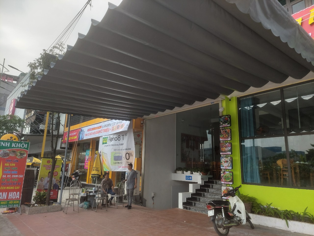 Lắp đặt mái xếp điều khiển từ xa tại Hà Nội giá rẻ