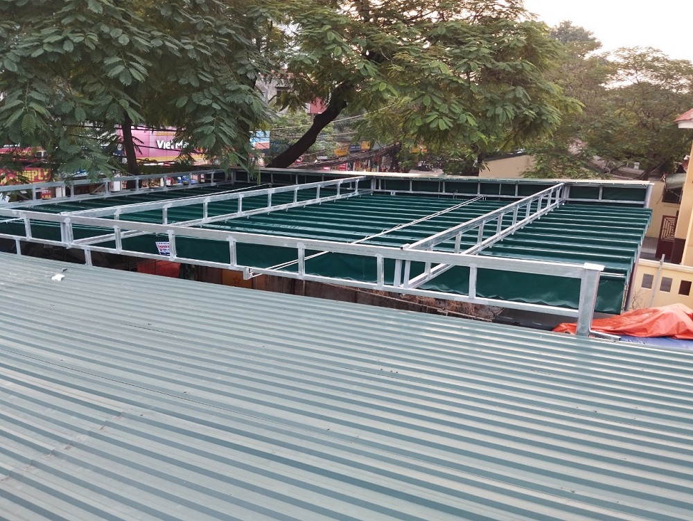Siêu thị Hoà Phát làm mái hiên giá rẻ Hà Nội đẹp chất lượng nhất